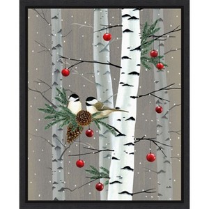 Amanti Art Birch Birds II by Grace Popp Canvas Wall Art Print Framed 16 x 20-in. - 1 of 4