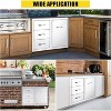 1 Stainless Steel Cabinet Door Drawer Combo Left Drawer Right Empty Door 33 Width 22 Depth 22 Height Inches Seven Ply Corrugated Box With Vent Panel - 3 of 4
