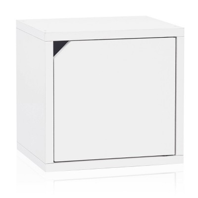 Way Basics Stack Cube with Door White
