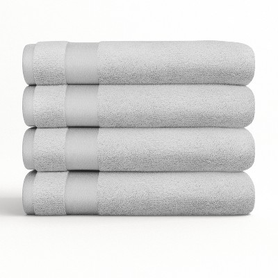 Set Of 4 Bath Towels, 100% Super Plush Premium Cotton, Washcloths and Hand Towels - Becky Cameron