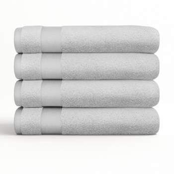 Set Of 4 Bath Towels, 100% Super Plush Premium Cotton - Becky Cameron