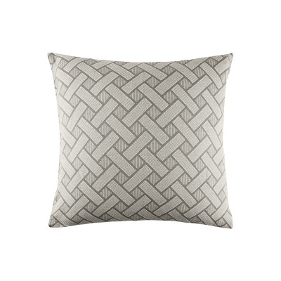 EY Essentials 26" x 26" Leighton Shale Cotton Euro Sham - Machine Washable