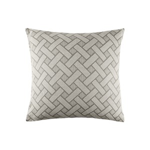 EY Essentials 26" x 26" Leighton Shale Cotton Euro Sham - Machine Washable - 1 of 1