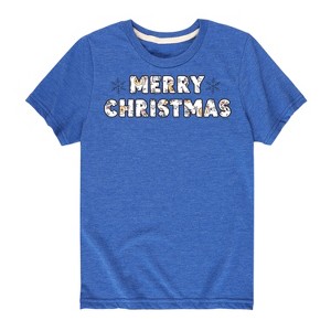 Boys' - Winnie the Pooh - Merry Christmas Short Sleeve Graphic T-Shirt - 1 of 4