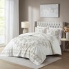 3Pcs coverlet Mini Set Tufted Cotton Chenille coverlet Global Inspired Lightweight Summer Use - 2 of 4