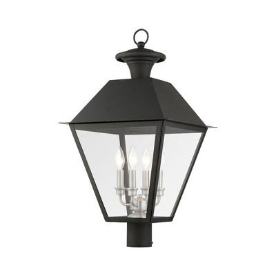 Livex Lighting Mansfield 4 - Light Post Light in  Black