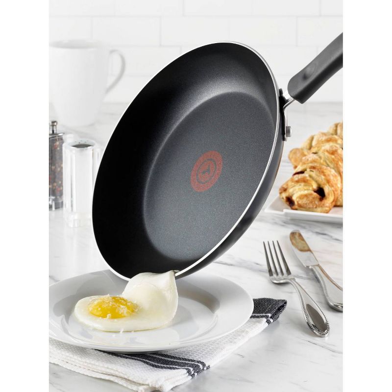 T-fal 10&#34; Frying Pan with Lid, Simply Cook Nonstick Cookware Black, 4 of 6