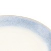 Gibson Blue Rim 4 Piece 8.25 Inch Round Stoneware Dessert Plate Set in Blue - 4 of 4