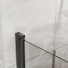 Lirago Black Frameless Bifold Pivot Glass Shower Door-34"x72" Rust-resistant Foldable - 4 of 4