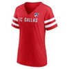 MLS FC DALLAS Women's Split Neck Team Specialty T-Shirt - 2 of 3