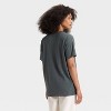 Women's Peanuts Snoopy Bow Short Sleeve Graphic Oversized T-Shirt - Gray - 2 of 3