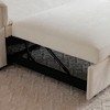 55" Velvet 2-Seater Pull-Out Sofa Bed with USB & Side Pockets - 4 of 4