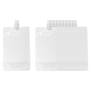 Unique Bargains Convenient Reusable Transparent Odor-Free Well-Sealed Plastic Liquor Pouches - 1 of 4