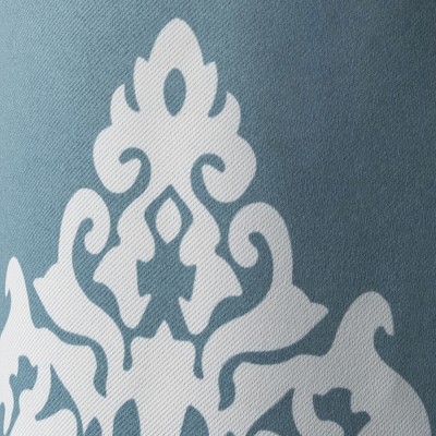 Teal Polyester Blackout Grommet Top Curtain Panels, 52" x 84"