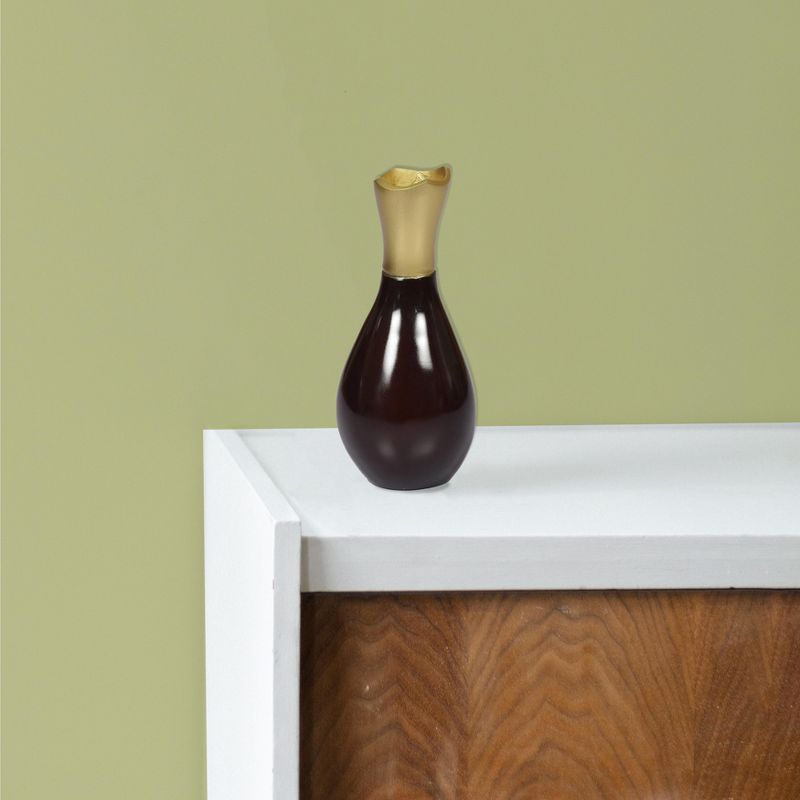 Uniquewise Aluminum-Casted Modern Decorative Flower Table Vase, Set of 2, 2 of 6