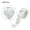 Unique Bargains Self-Adhesive Heart Decoration Sticker for Envelope Wedding 1000 Pcs - 2 of 4