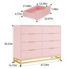 8 Drawers Dresser for Bedroom, Wide Wood Rustic Chest of Drawers - 2 of 4