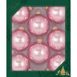Christmas By Krebs - 67mm / 2.625" Designer Glass Baubles [8 Pieces] - 1 of 4