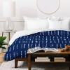 Deny Designs marufemia White Stripes/Blue Shibori Duvet Cover Bedding Set - 3 of 4