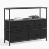 CAVINAS Dresser for Bedroom with 1 Open Shelf and Fabric Bins,Modern Chest of Drawers,Freestanding Dresser for Bedroom - 2 of 4