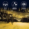 Joyfy Christmas Tubes Lights, 192 LED 8 Tubes Meteor Light, Snowfall Icicle Cascading Rain Light for Xmas Tree Party Holiday Decorations - 2 of 4