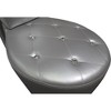 Best Master Furniture,High Heel Faux Leather Crystal Studs Shoe Chair - 2 of 4