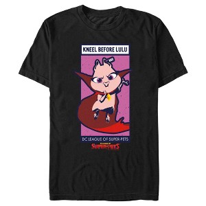 Men's DC League of Super-Pets Kneel Before Lulu Poster T-Shirt - 1 of 4