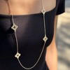 Adornia Gold Plated 36" Clover Station Necklace - 3 of 4