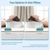 PAGED 26" Cervical Neck Pillow, Ergonomic Memory Foam Bed Pillow with 2 Heights and Armrest Designs for Back, Stomach or Side Sleepers - 3 of 4