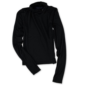 Aeropostale Womens Stretch Basic T-Shirt, Black, X-Small - 1 of 1