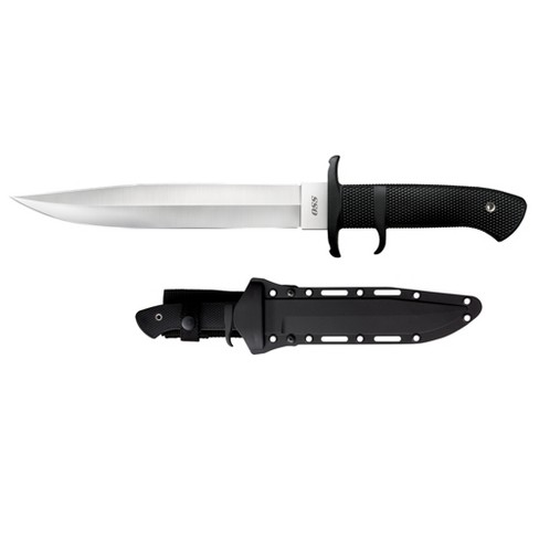 Cold Steel Double Edged Oss 8 25 Inch Long Steel Spear Point Tactical Blade Knife With Sheath Target