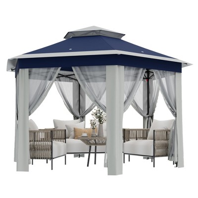 13'x13' Outdoor Patio Gazebo with Expansion Bolts for Backyard, Garden and Lawn