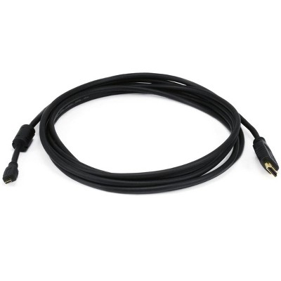 Monoprice Standard HDMI Cable - 10 Feet - Black | With HDMI Micro Connector, 1080i @ 60Hz, 4.95Gbps, 34AWG