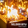 Pamapic 50000BTU Steel Freerstanding Black Patio Heater with Wheels - 4 of 4