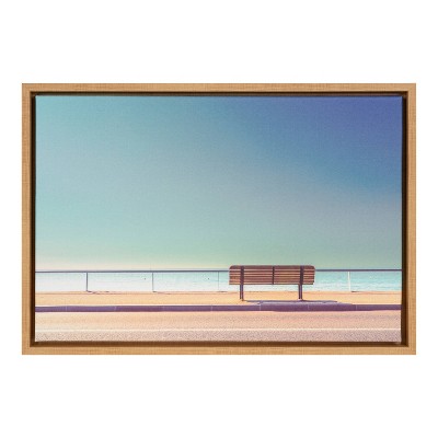 23" x 16" The Bench Framed Canvas Wall Art - Amanti Art