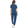 MediChic Womens 8-Pocket Scrubs Set- Mock Neck with 4-Pocket Jogger Scrub Pants - 3 of 4