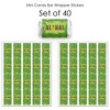 Big Dot of Happiness Tiki Luau - Mini Candy Bar Wrapper Stickers - Tropical Hawaiian Summer Party Small Favors - 40 Count - 3 of 4