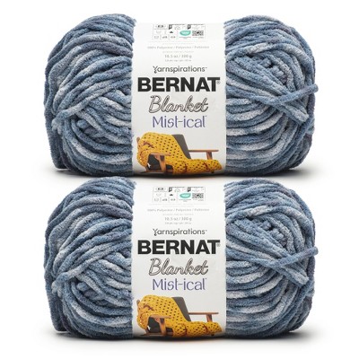 Bernat Blanket Mist-Ical Yarn 2 Pack-Storm Blue