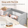 4-in-1 Pack and Play Bedside Sleeper with Bassinet, Diaper Changer & Hanging Toy - 4 of 4