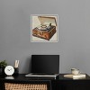 Notoriart Vintage Record Player Bar Cart Art For Men Framed - 2 of 4