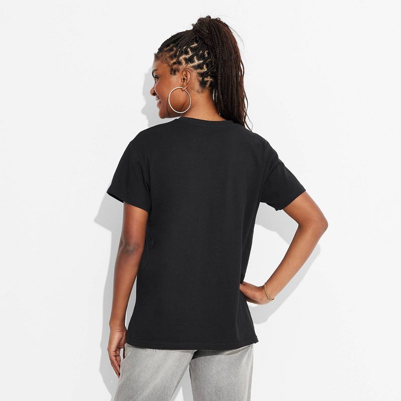 Women's Billie Eilish Album Cover Short Sleeve Graphic Boyfriend T-Shirt - Black, 2 of 4