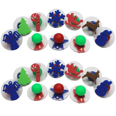Ready 2 Learn Giant Stampers - Christmas Shapes - 10 Per Set - 2 Sets