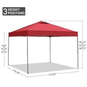 Ainfox 10'×10'  Portable Canopy With Carrying Bag - 1 of 4