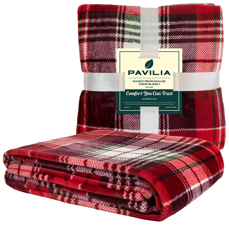 PAVILIA Soft Waffle Blanket Throw for Sofa Bed, Lightweight Plush Warm Blanket for Couch, 2 of 6