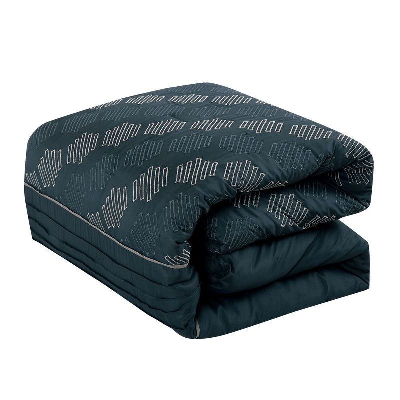 Esca Eulanda Elegant & Stylish 7pc Comforter Set:1 Comforter, 2 Shams, 2 Cushions, 1 Decorative Pillow, 1 Breakfast Pillow, 3 of 6