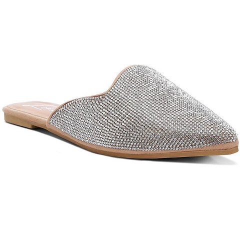 Женские сабо London Rag Womens Rayen Rhinestones Embellished Mules 9
