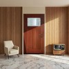 Wooakway 36"W*80"H 2-Panel Exterior Frosted Glass Prehung Front Entry Door Primed Interior Fiberglass Entrance Door - 3 of 4