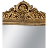 Dexmalle 23.5x37.5" Decorative Arched Wall Mirror With Ornate Gold Crest Design - 4 of 4