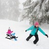 Costway Metal Snow Racer Sled w/ Steering Wheel and Brakes Kids Snow Sand Grass Sliding - 2 of 4