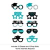 Big Dot of Happiness 2025 Teal Graduation Glasses - Paper Card Stock Party Photo Booth Props Kit - 10 Count - image 3 of 4